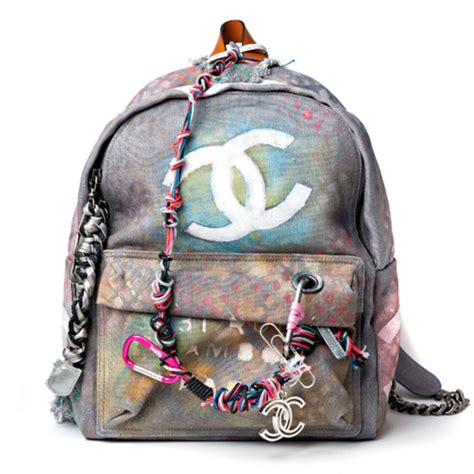 zainetto chanel graffiti|Chanel graffiti backpack.